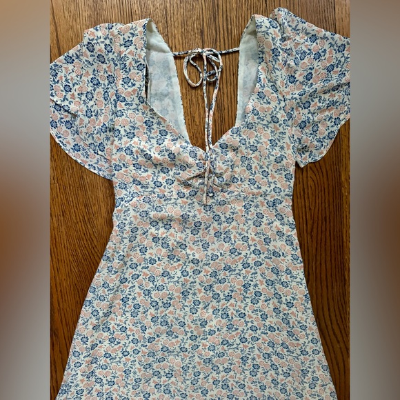 NWT Urban Outfitters  Spring Showers Floral Mini Dress Fit & Flare (M) - Picture 4 of 8